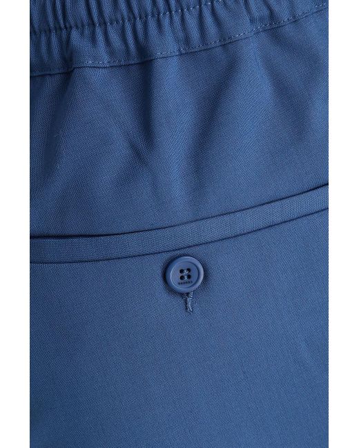 Sandro Blue Slim-fit Wool-blend Pants for men