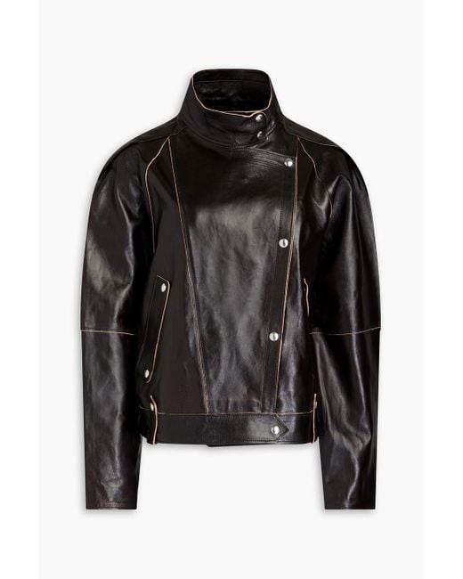 IRO Black Shona Leather Biker Jacket