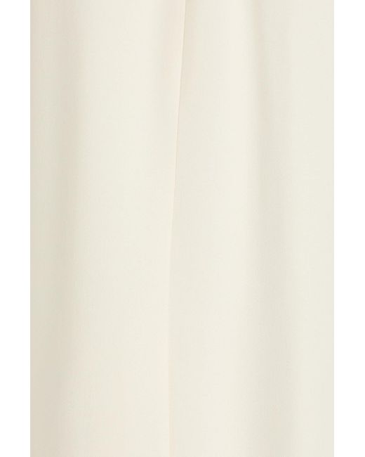 Theory White Crepe Midi Dress