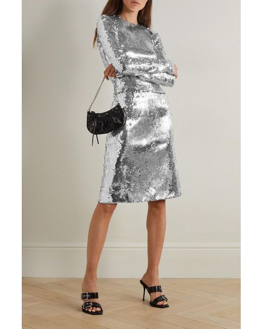 16Arlington Gray Wile midirock aus stretch-tüll mit pailletten