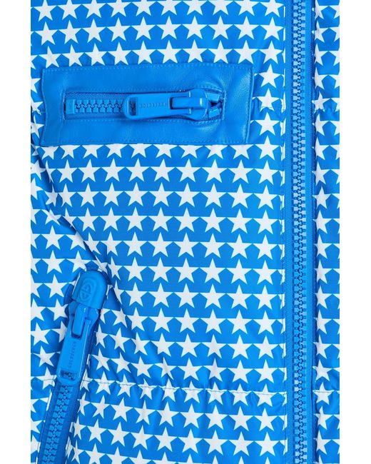 Goldbergh Blue Teamplayer Printed Quilted Down Vest