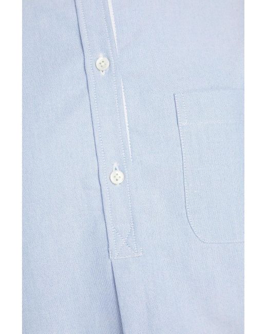 Thom Browne Blue Cotton Oxford Shirt