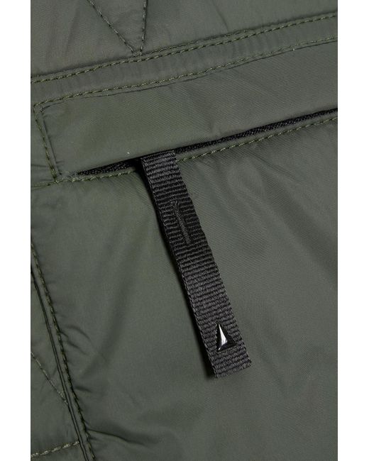 Aztech Mountain Green Corkscrew Quilted Padded Shell Jacket for men