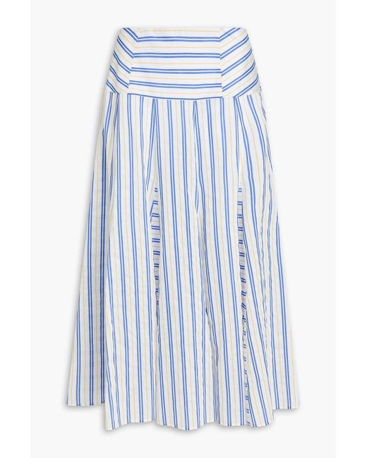 Claudie Pierlot Blue Lyocell-blend Midi Skirt