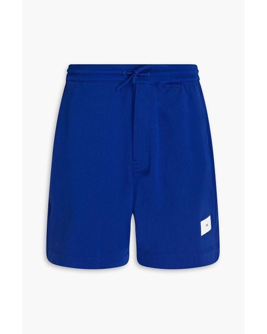 Y-3 Shorts aus frottee aus einer baumwollmischung mit logoprint in Blue für Herren