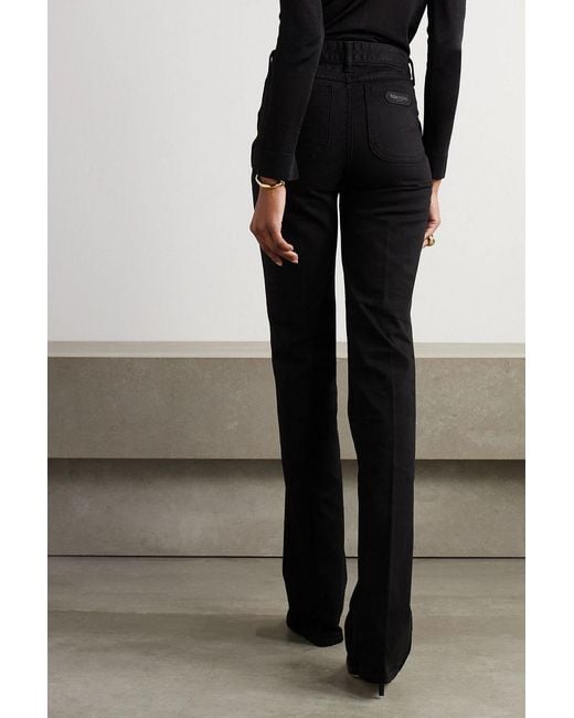 Tom Ford Black High-rise Flared Jeans