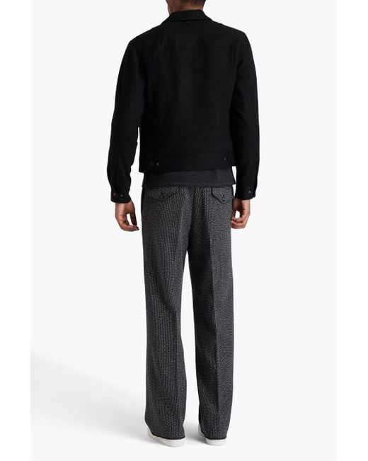 Rag & Bone Black Owen Wool-felt Jacket for men