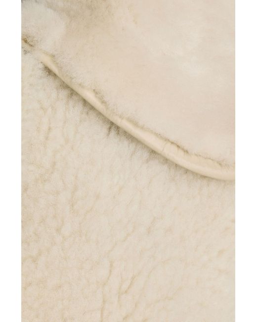 Sandro Natural Shearling Coat