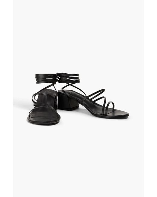 Ancient Greek Sandals Black Lithi Sandals