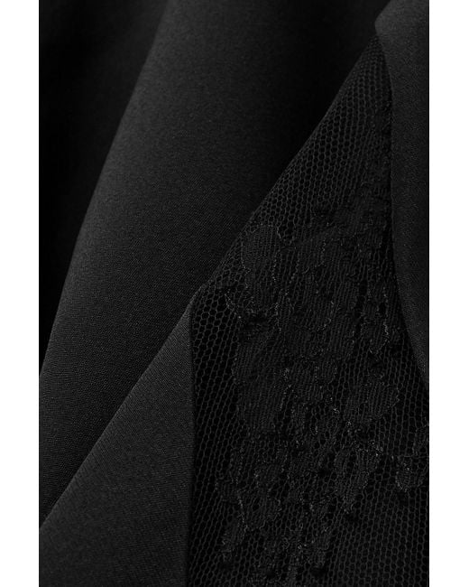 Dion Lee Butterfly Cutout Stretch-lace, Crepe And Tulle Mini Dress in Black  | Lyst UK
