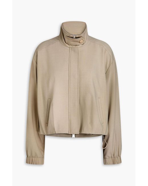 Jonathan Simkhai Natural Geniveve Wool-Blend Twill Jacket