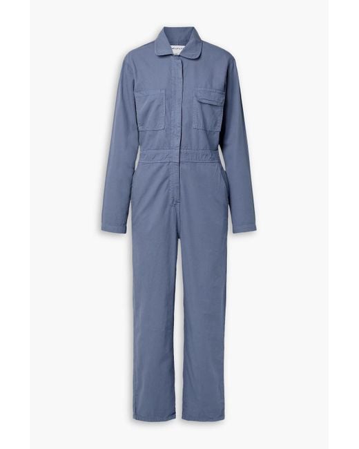 Rivet Utility Blue Looker Cotton-canvas Jumpsuit