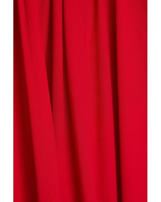 Zuhair Murad Red Pleated Georgette Gown