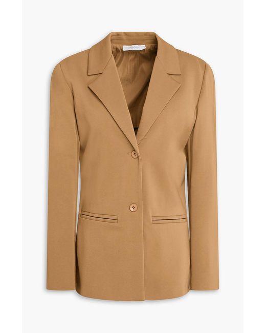 Max Mara Natural Mogador Stretch-Jersey Blazer