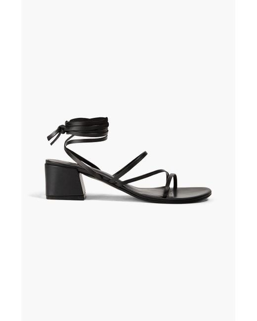 Ancient Greek Sandals Black Lithi Sandals