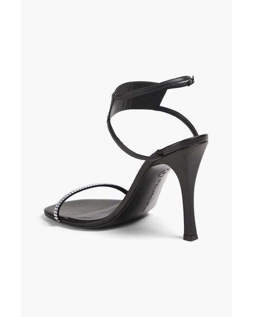 Stella McCartney Black Stella 100 Crystal-Embellished Sandals