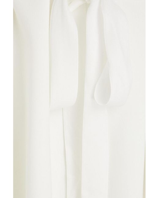 Roksanda White Kleid aus crêpe