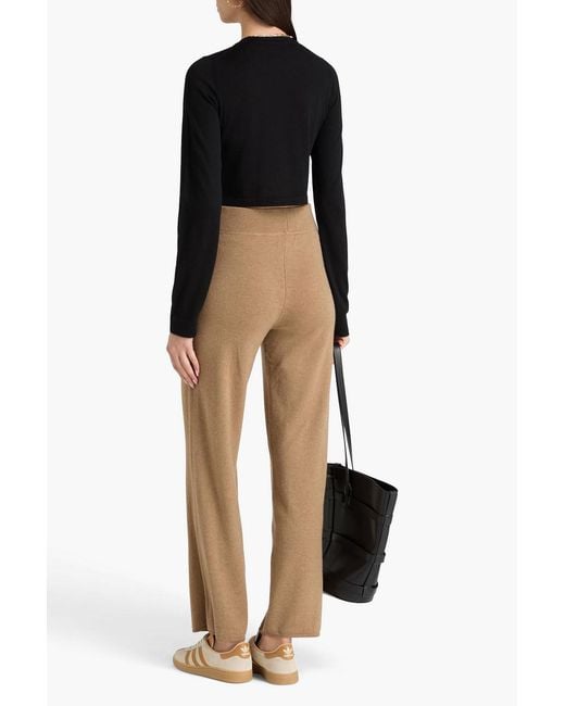 LeKasha Black Cropped Cashmere Sweater