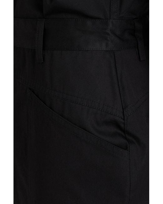 IRO Black Cotton-gabardine Jumpsuit