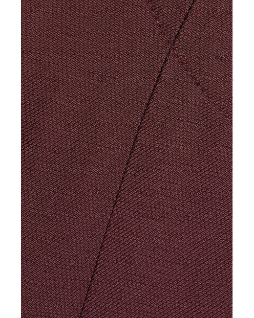 Loulou de Saison Purple Vomo Cutout Twill Top