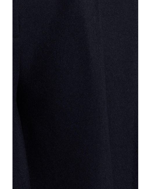 Totême  Blue Wool-blend Flannel Straight-leg Pants