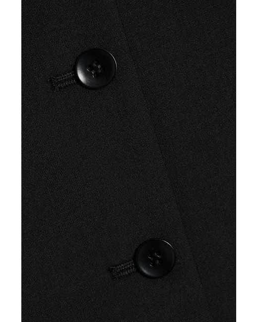 Tibi Black Crepe Vest