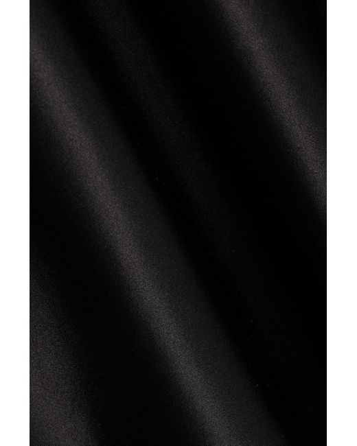 T By Alexander Wang Black Minikleid aus seidensatin mit cut-outs