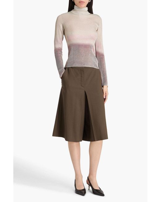 Missoni Pink Ribbed Wool-blend Turtleneck Sweater