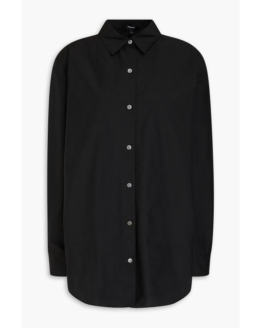 Theory Black Hemd aus einer baumwollmischung