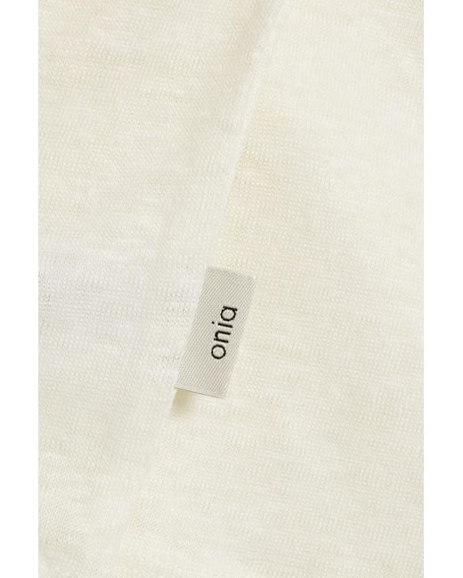 Onia Natural Chad Linen-jersey T-shirt for men