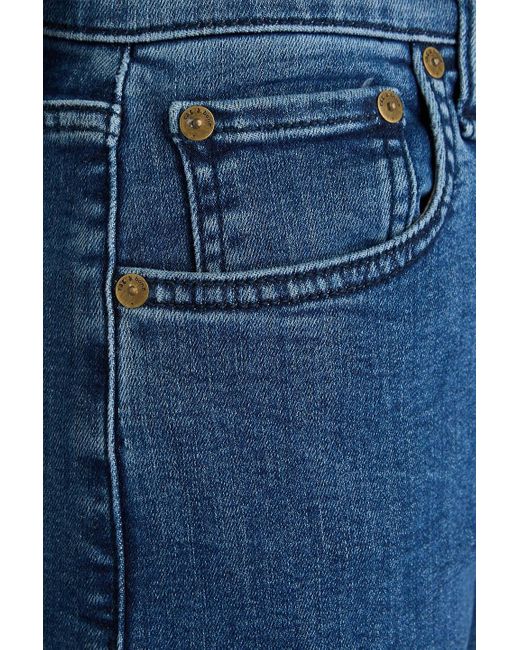 Rag & Bone Blue Flexi sofie hoch sitzende jeans mit weitem bein