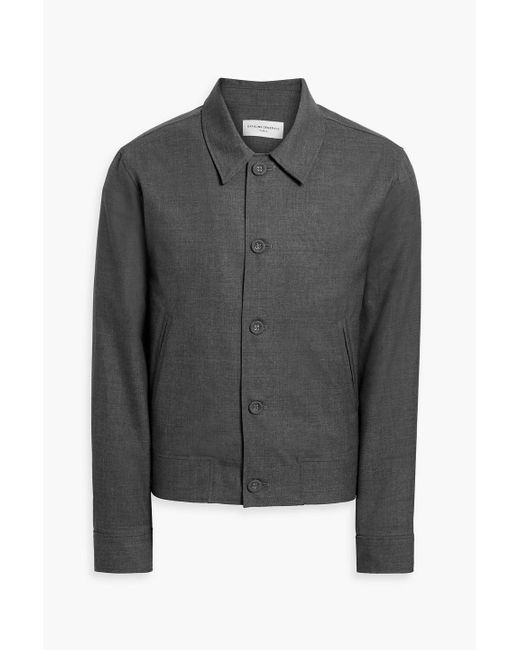 Officine Generale Gray Matty Wool-Blend Bomber Jacket for men