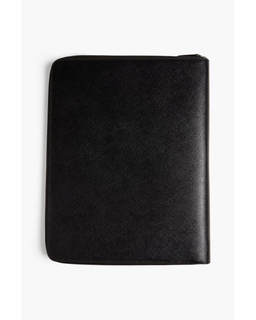 Montblanc Black Textured-leather Document Case for men