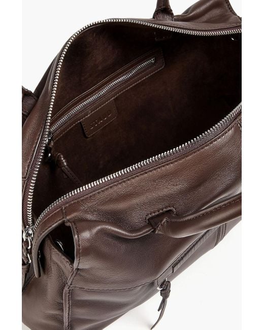 Staud Brown Leo Leather Tote