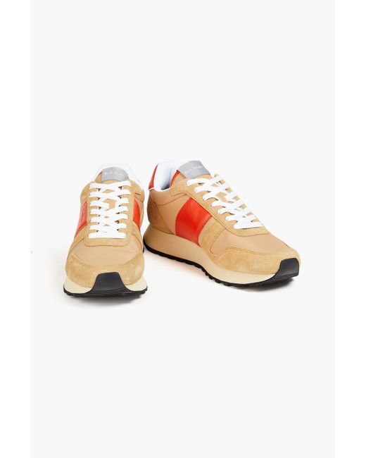Paul Smith Pink Suede, Leather And Shell Sneakers for men