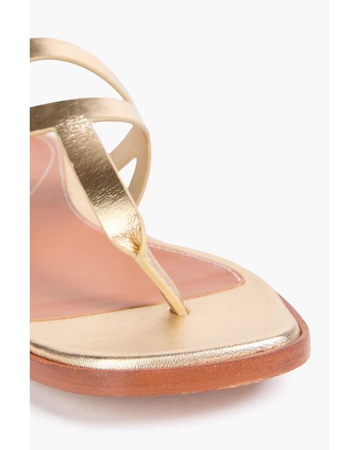 Zimmermann Metallic Leather Sandals