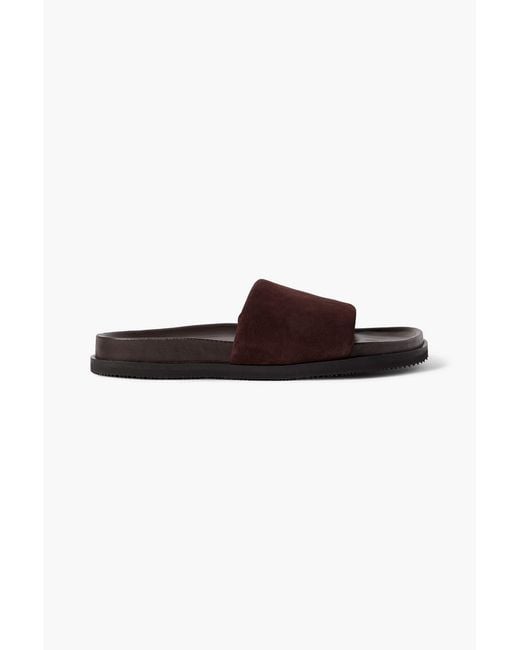 Mr P. Brown Tom Padded Suede Sandals for men