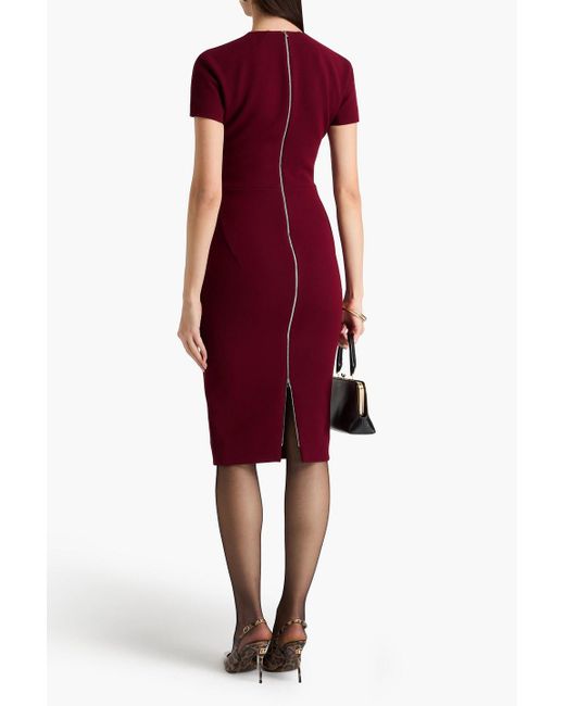 Victoria Beckham Red Crepe Dress