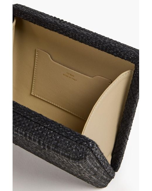 Totême  Black Clutch aus tweed