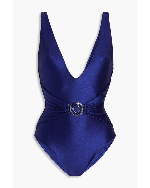 Zimmermann Blue Paisley-print Swimsuit