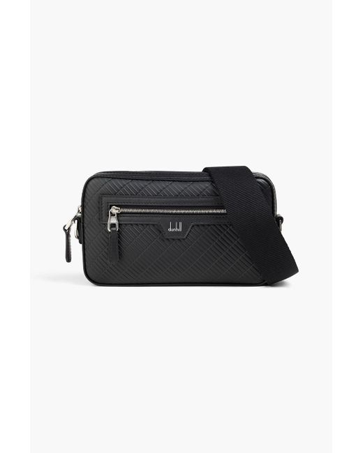 Dunhill Messenger bag aus geprägtem leder in Black für Herren
