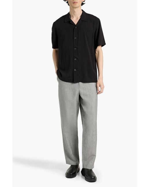 Rag & Bone Gray Baggy Wool-Blend Pants for men