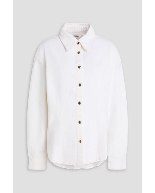 FRAME White Denim Shirt