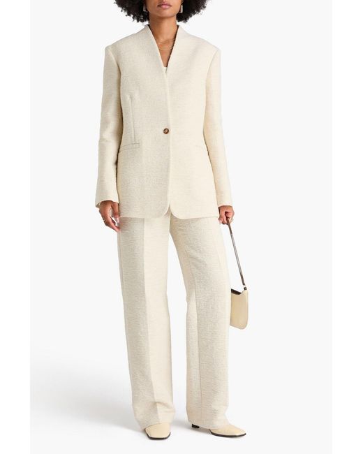 Loulou de Saison Natural Nairi Bouclé-Tweed Blazer