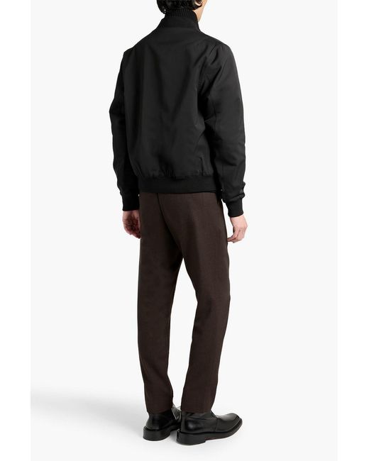 Dunhill Black Twill Bomber Jacket for men