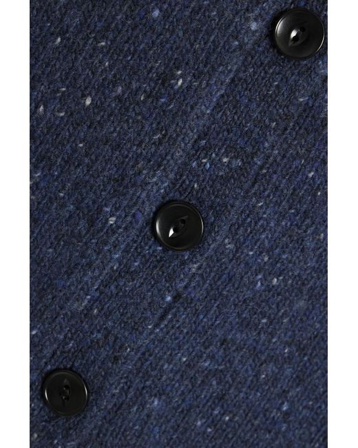 Alex Mill Blue Donegal Merino Wool-blend Vest