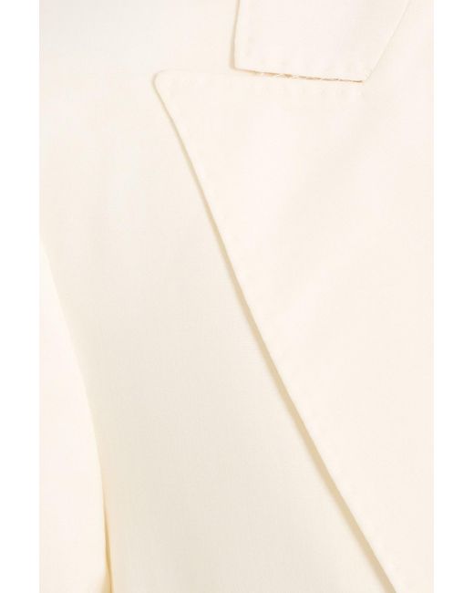Max Mara Natural Elegia Double-Breasted Wool Blazer