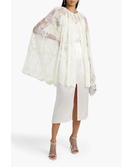 The Vampire's Wife White Chantilly Lace Cape