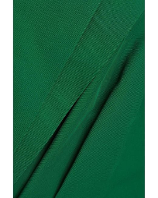 Marchesa Green Schulterfreies minikleid aus faille mit rüschen