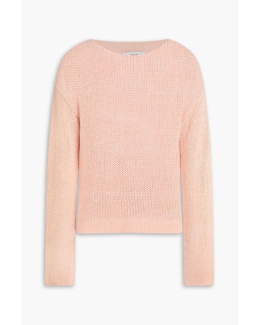Vince Pink Cotton-Blend Sweater